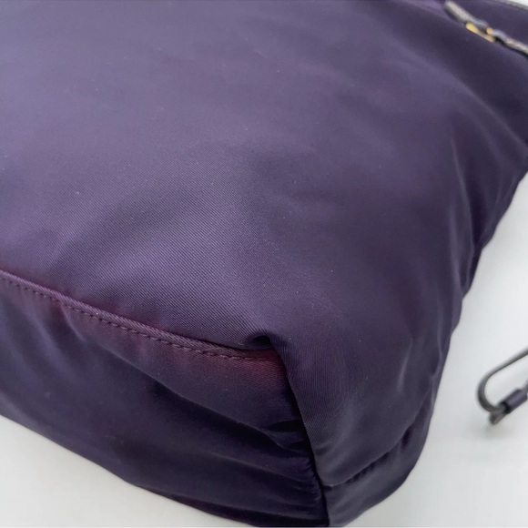 Authentic PRADA  Saffiano Purple Leather tote bag - Picture 12 of 15
